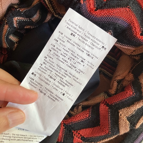 Missoni Multicolor Zigzag Knit Dress Size 8 - Picture 11 of 11